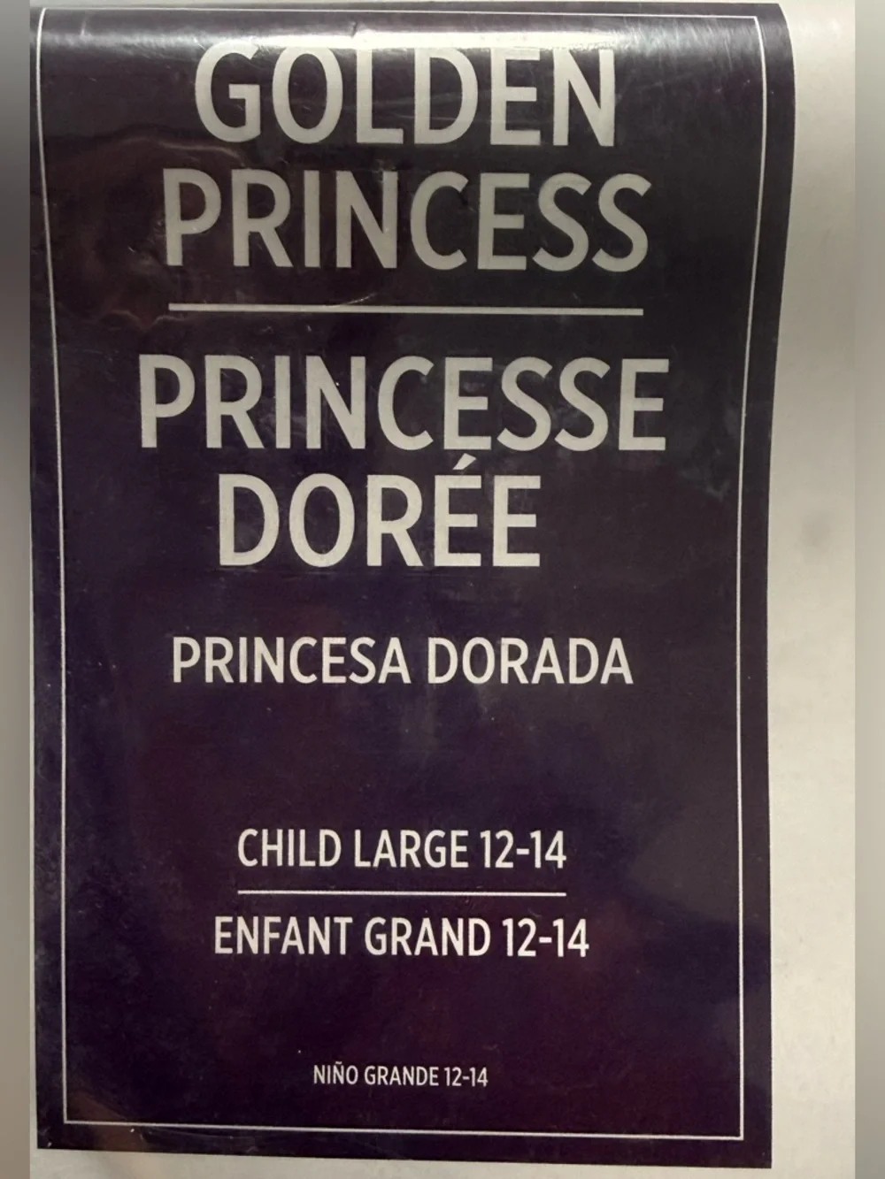 Gold Princess Costume Dress with Crown - Kids - Picture 2 of 3